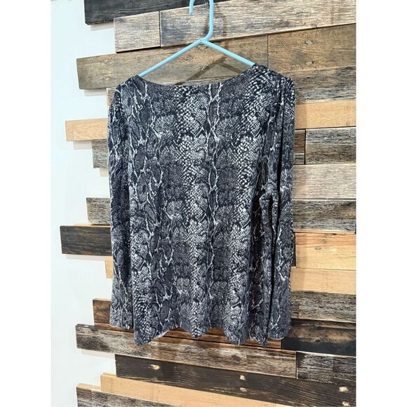 Talbots wool Sweater pullover snake print sz 1X - Picture 2 of 6